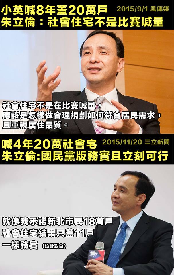 「8年20萬戶」比「4年20萬戶」不務實??