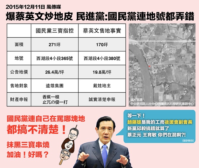 國民黨抹黑爆料連地號都弄錯